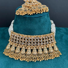 Gold Polki Kundan necklace/South Indian Jewelry/Temple Jewelry/Rajwada Necklace/Wedding necklace/Bridal necklace/Indian necklace