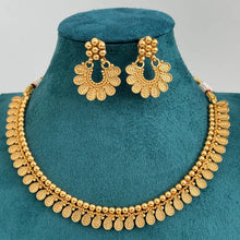 Antique Gold Necklace/South Indian Jewelry/Temple Jewelry/Guttapusalu Necklace/Wedding necklace/Bridal necklace/Indian Necklace