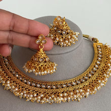 Gold Polki Kundan necklace South Indian Jewelry Temple Jewelry Guttapusalu Necklace Wedding necklace Bridal necklace Indian necklace