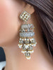 Victorian CZ Diamond Elephant Large Jhumka/Statement Earrings\CZ Indian Jhumka/Pakistani Jewelry/Indian Earring/Indian wedding/Gift for her