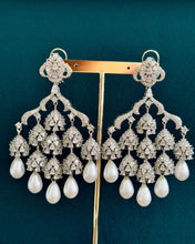 Statement CZ Pearl Premium quality AD Earrings/Victorian earrings/CZ Earrings/Indian Jewelry/Sabyasachi /Pakistani/Punjabi\Coctail Earrings