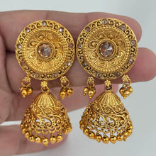 Gold Plated Jhumka Earrings/South Indian jewelry/Temple Jewelry/Amrapali earrings/Gold earrings/Jhumka earrings/Indian Earrings/Traditional