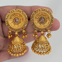Gold Plated Jhumka Earrings/South Indian jewelry/Temple Jewelry/Amrapali earrings/Gold earrings/Jhumka earrings/Indian Earrings/Traditional