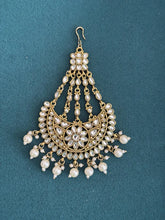 Kundan Pearl Passa, Jhoomer, Side tikka Indian Punjabi Pakistani wedding jewelry, jewelry, Hair accessories