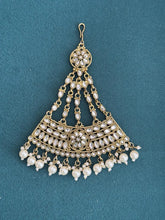 Kundan Pearl Passa, Jhoomer, Side tikka Indian Punjabi Pakistani wedding jewelry, jewelry, Hair accessories