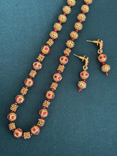 Long gold plated Matar Mala Necklace/Indian Long Necklace/Pakistani Jewelry/Necklace Mala/Indian/South Indian Mala/Indian Wedding/Rani Haar