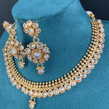 Gold Polki Kundan necklace/South Indian Jewelry/Temple Jewelry/gold necklace/Rajwadi Necklace/Indian Wedding necklace/Bridal necklace