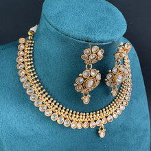 Gold Polki Kundan necklace/South Indian Jewelry/Temple Jewelry/gold necklace/Rajwadi Necklace/Indian Wedding necklace/Bridal necklace