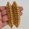 Gold Kada bangles 2pc/Indian bangles/Antique bangles/Temple Jewelry/Bridal Bangles/Indian Wedding/Pakistani Jewelry/South indian jewelry