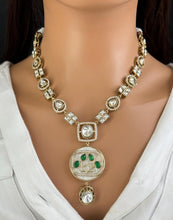 Green Kundan Antique Gold plated Victorian necklace, Indian Pakistani wedding jewelry, bridal jewelry, Kundan necklace, Designer necklace