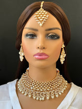 White Bridal Premium quality gold plated silver foiled Kundan necklace/Tyaani Kundan Jewelry/Fine Kundan Choker/Indian Bridal/wedding Jewelr