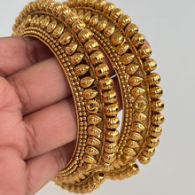 Gold Kada bangles 2pc/Indian bangles/Antique bangles/Temple Jewelry/Bridal Bangles/Indian Wedding/Pakistani Jewelry/South indian jewelry