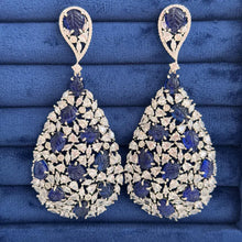 American Diamond earrings/Indian Jewelry/Pakistani Jewelry/Cocktail cz earrings /CZ earrings/AD earrings/Statement earrings/Gift for her