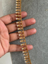 Long gold plated Polki Pearl mala Necklace/Indian Long Necklace/Pakistani Jewelry/Haram Necklace/Indian/Punjabi /Indian Wedding/Rani Haar