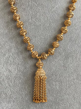 Antique Matar Mala Necklace With Gold Plating\ Antique Gold Long Necklace/Indian Necklace/South Indian Necklace/Long Necklace/Indian Jewelry