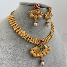 RubyGreen Gold Polki Kundan Necklace set/Indian Jewelry/Pakistani Jewelry set/Weddings necklace/Bridal necklace/Indian necklace