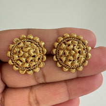 Small gold plated Stud Earrings/Antique tops/Indian Studs/Indian Earrings/Temple Jewelry/South indian earrings/Bridal Jewelry/Indian wedding