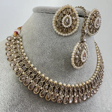 Multi Antique Polki Kundan necklace set/Reverse Ad Necklace/Statement necklace/Indian/Punjabi Necklace/Pakistani Jewelry/Bridal necklace/