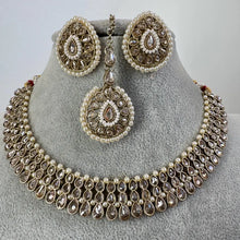 Multi Antique Polki Kundan necklace set/Reverse Ad Necklace/Statement necklace/Indian/Punjabi Necklace/Pakistani Jewelry/Bridal necklace/