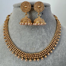 Antique Gold Necklace/South Indian Jewelry/Temple Jewelry/Guttapusalu Necklace/Wedding necklace/Bridal necklace/Indian necklace