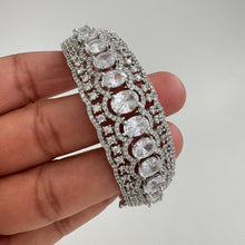 Silver\Gold CZ diamond Openable bracelets, Single Broad Bangle bracelets, bridesmaid gifts, Indian Pakistani Jewelry, Indian wedding