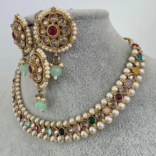 Multi Antique Polki Kundan necklace/Statement necklace/Indian Jewelry/Pakistani Jewelry/Weddings necklace/Bridal necklace/Indian necklace