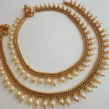 Gold Plated Anklet Pair/Payal/Moti Payal/Jhanjran/Panjeb/Pajeb/Indian Traditional Anklets/Indian Jewelry/ Pakistani Jewelry/ Boho Jewelry