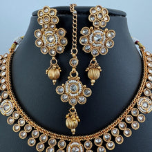 Gold Polki Kundan necklace South Indian Jewelry Temple Jewelry Guttapusalu Necklace Wedding necklace Bridal necklace Indian necklace