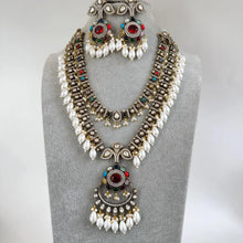 Navratan Premium Quality Victorian Moissanite Polki Kundan Necklace/Statement Long /Semi Precious/Rani Haar/Indian wedding/Bridal Collection