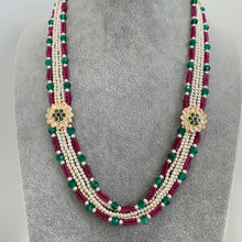Rubygreen Kundan long necklace/Indian jewelry/Kundan rani haar/Mala necklace/Indian Wedding/Bridal Necklace/Punjabi Jewelry/Pakistani Jewelr