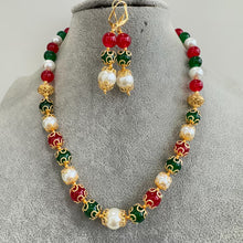 Antique Mala Necklace With Gold Plating, Antique necklace, Indian Jewelry, Pakistani Jewelry, Pearl Beads Mala Necklace, Gift for her