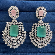 Diamond Earrings/Indian Earrings/Indian Jewelry/Pakistani Jewelry/Bollywood Jewelry/CZ Earrings/AD earrings/Statement earrings/Gift for her