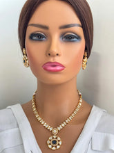 Blue Fine Kundan Indian Necklace, Indian Wedding necklace, fine Kundan jewelry, Pakistani Jewelry, Indian Jewelry, Bridal Jewelry