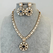 Blue Fine Kundan Indian Necklace, Indian Wedding necklace, fine Kundan jewelry, Pakistani Jewelry, Indian Jewelry, Bridal Jewelry