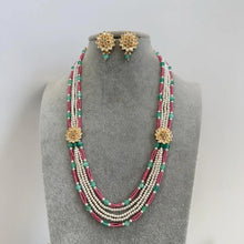 MintPink Kundan long necklace/Indian jewelry/Kundan rani haar/Mala necklace/Indian Wedding/Bridal Necklace/Punjabi Jewelry/Pakistani