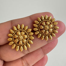 Small gold plated Stud Earrings/Antique tops/Indian Studs/Indian Earrings/Temple Jewelry/South indian earrings/Bridal Jewelry/Indian wedding