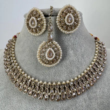 Multi Antique Polki Kundan necklace set/Reverse Ad Necklace/Statement necklace/Indian/Punjabi Necklace/Pakistani Jewelry/Bridal necklace/