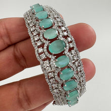Silver\Gold CZ diamond Openable bracelets, Single Broad Bangle bracelets, bridesmaid gifts, Indian Pakistani Jewelry, Indian wedding