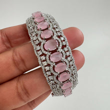 Silver\Gold CZ diamond Openable bracelets, Single Broad Bangle bracelets, bridesmaid gifts, Indian Pakistani Jewelry, Indian wedding