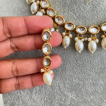 Pearl Kundan Necklace Set/Bollywood Jewelry/Indian wedding set/Bridal necklace set/Pakistani jewelry/wedding kundan set /punjabi Jewelry