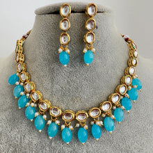 Pearl Kundan Necklace Set/Bollywood Jewelry/Indian wedding set/Bridal necklace set/Pakistani jewelry/wedding kundan set /punjabi Jewelry