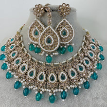 Rama green Zinc Color Antique Polki Kundan necklace/Indian Jewelry/Pakistani Jewelry set/Weddings necklace/Bridal necklace/Reverse AD Set