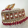 Ruby Victorian Moissanite polki Cz diamond choker Necklace,Indian Bridal Jewelry,Bollywood Sabyasachi Designer necklace, Pakistani Wedding