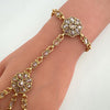 Bridal Gold Polki Single Hathphool, Handcrafted Handflower, Luxurious Indian Wedding Jewelry, Unique Bridesmaid Gift, Polki Single Hath Paan