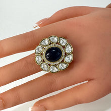 Fine Victorian Moissanite Polki Ring/Adjustable Ring/Indian Ring/Pakistani/Punjabi/Indian Jewelry/Bollywood/Statement ring, Cocktail Ring