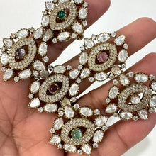 Fine Victorian Moissanite Polki Ring/Adjustable Ring/Indian Ring/Pakistani/Punjabi/Indian Jewelry/Bollywood/Statement ring, Cocktail Ring