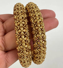 Gold Kada bangles 2pc, Indian Amrapali bangles, Antique bangles, Temple Jewelry, South indian bangles, Bridal Bangles, Indian Wedding