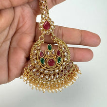 Large Gold Polki Maang tikka/ Indian Jewelry/ Indian Wedding Jewelry/ Pakistani Jewelry/ Jhoomer/ Matha patti/ Indian forehead jewelry