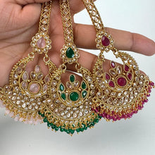 Large Gold Polki Maang tikka/ Indian Jewelry/ Indian Wedding Jewelry/ Pakistani Jewelry/ Jhoomer/ Matha patti/ Indian forehead jewelry