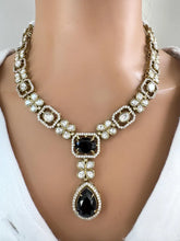 Black Kundan Necklace Set/ Kundan Choker/ Bollywood Jewelry/ Indian jewelry/ Pakistani necklace/ punjabi necklace/bridal/indian wedding